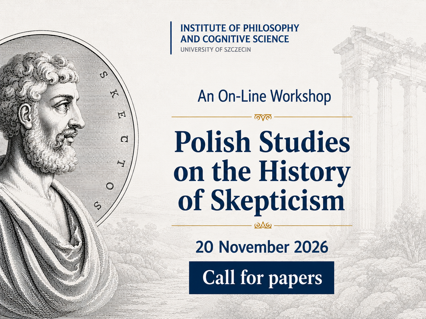 An On-Line Workshop Polish Studies on the History of Skepticism, 20 November 2026, Call for papers